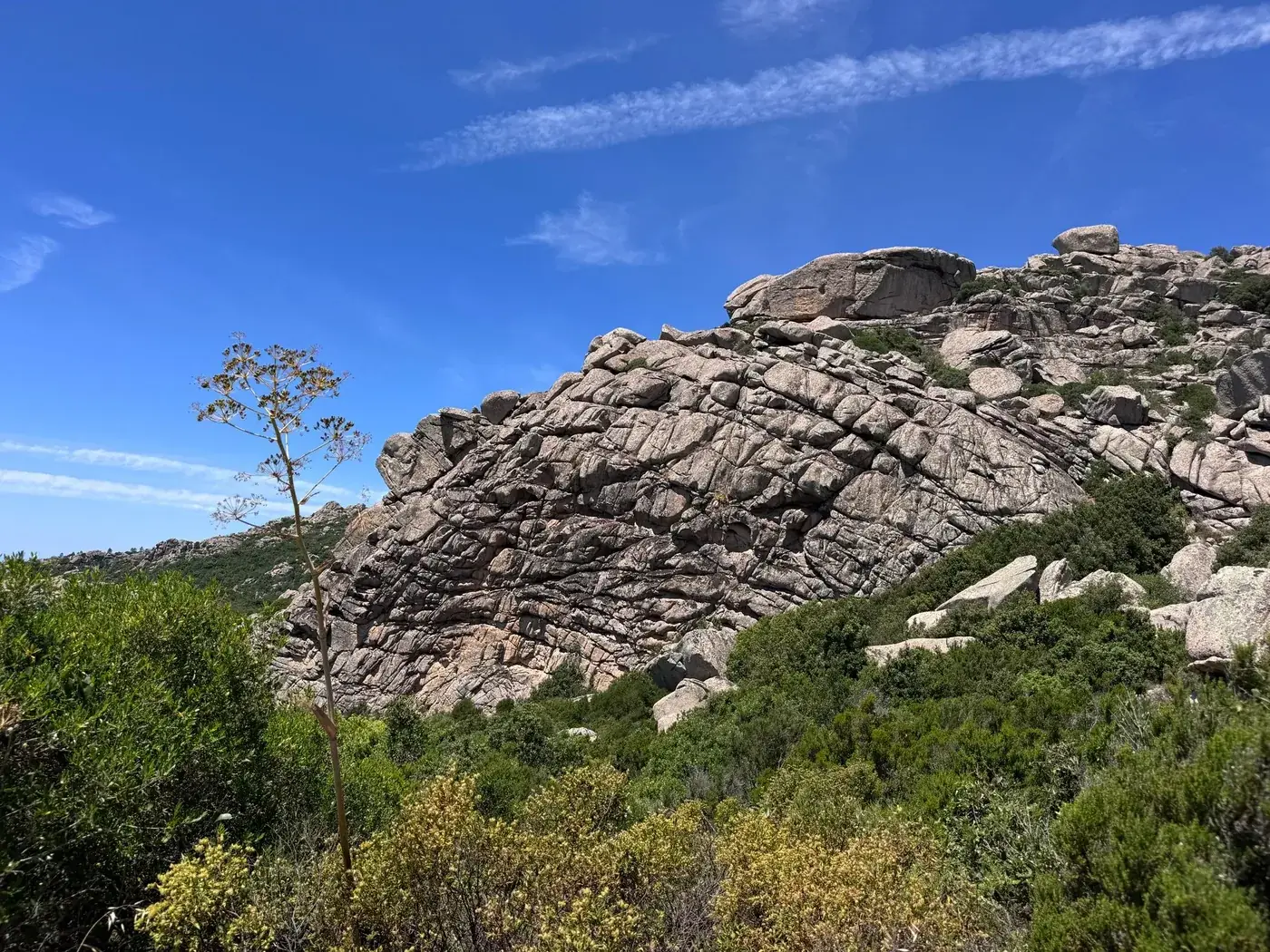 Stunning rock formation captured in the natural beauty of Sardinia, Italy.
