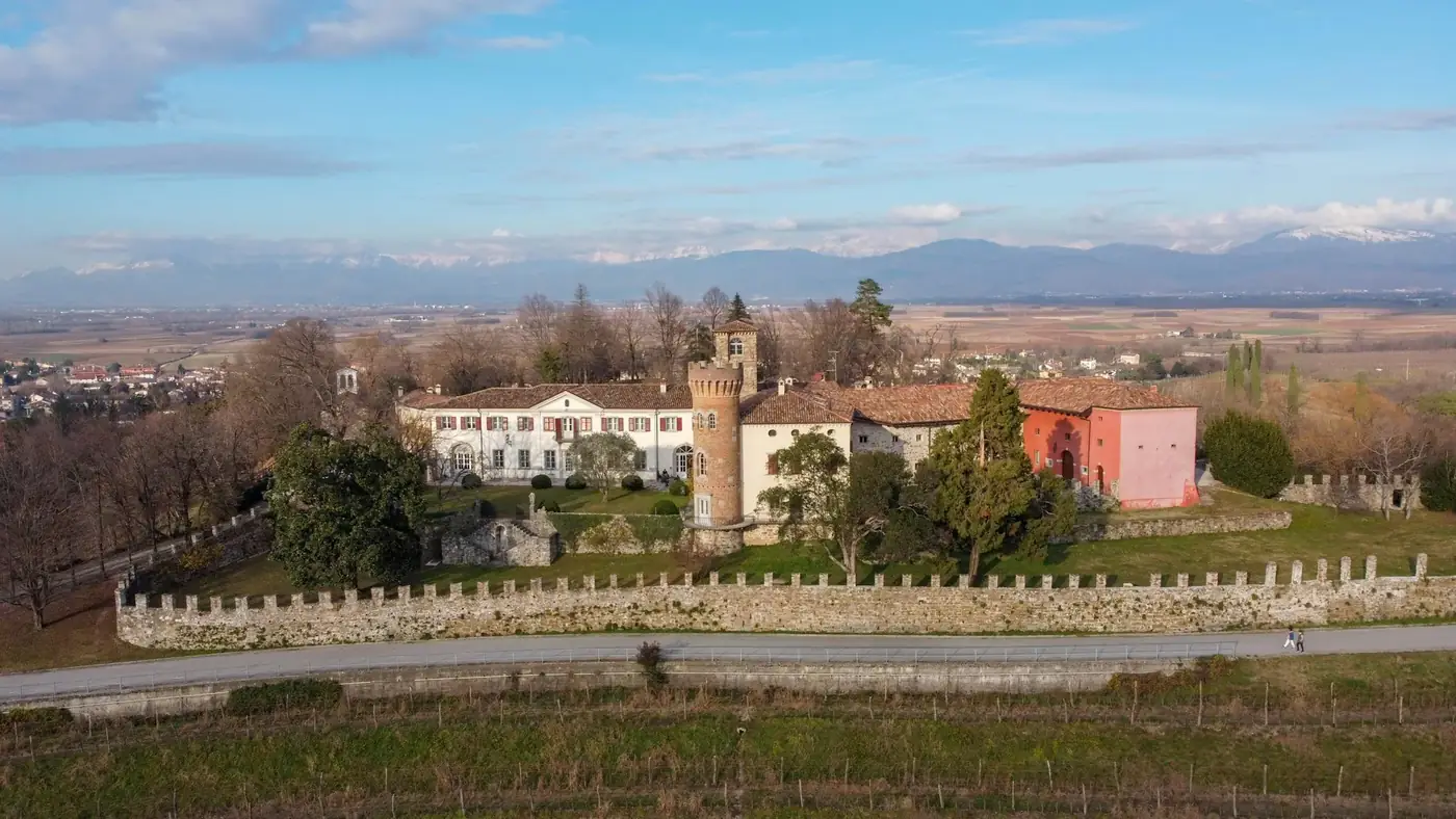 Buttrio Castle. Shot with DJI Mini 2.